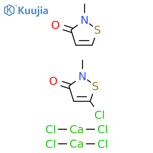 5-Chloro-2-methyl-4-isothiazolin-3-one calcium chloride with 2-methyl-4-isothazolin-3-one calcium chloride structure