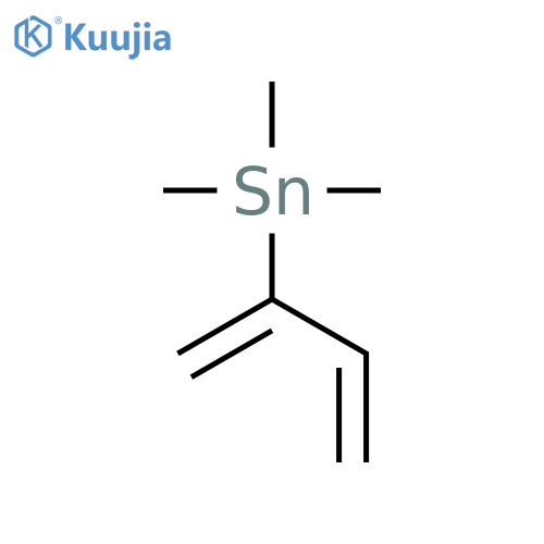 STANNANE, TRIMETHYL(1-METHYLENE-2-PROPENYL)- structure