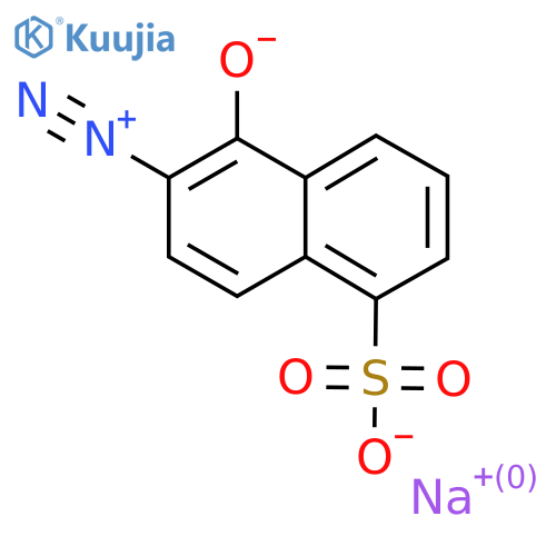 Sodium 6-diazonio-5-oxidonaphthalene-1-sulfonate structure