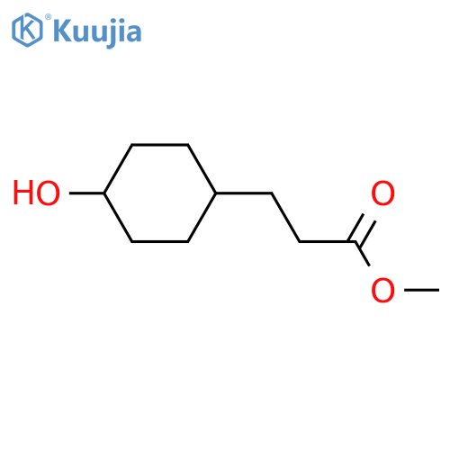 methyl 3-(4-hydroxycyclohexyl)propanoate, Mixture of diastereomers structure