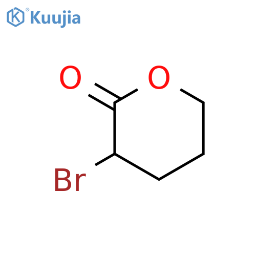 3-bromotetrahydro-2H-pyran-2-one structure