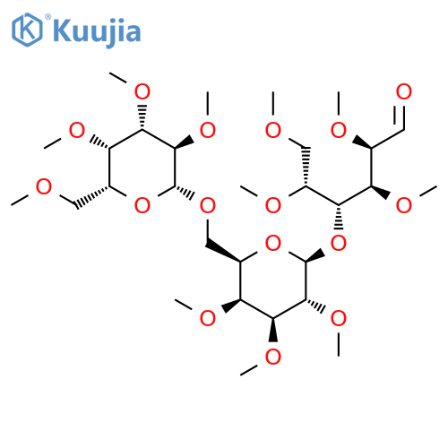 (2R,3S,4R,5R)-2,3,5,6-Tetramethoxy-4-[(2S,3R,4S,5S,6R)-3,4,5-trimethoxy-6-[[(2R,3R,4S,5S,6R)-3,4,5-trimethoxy-6-(methoxymethyl)oxan-2-yl]oxymethyl]oxan-2-yl]oxyhexanal structure
