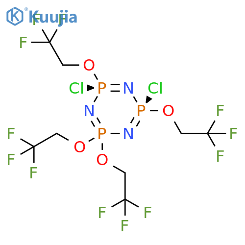 1,3,5,2,4,6-Triazatriphosphorine,2,4-dichloro-2,2,4,4,6,6-hexahydro-2,4,6,6-tetrakis(2,2,2-trifluoroethoxy)-, cis- structure