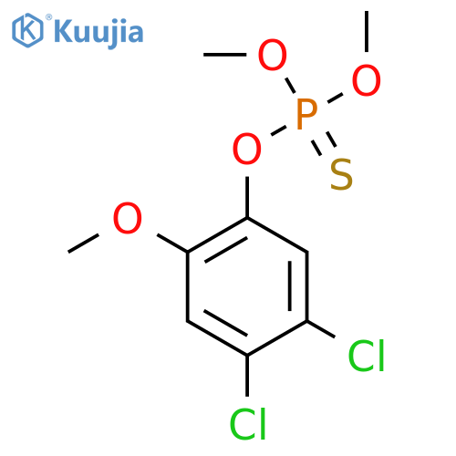 Phosphorothioic acid, O-(4,5-dichloro-2-methoxyphenyl) O,O-dimethyl ester structure