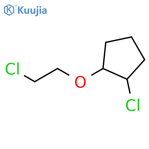Cyclopentane, 1-chloro-2-(2-chloroethoxy)- structure