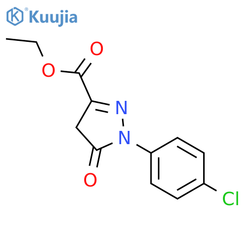 Ethyl 1-(4-Chlorophenyl)-5-oxo-4,5-dihydro-1H-pyrazole-3-carboxylate structure