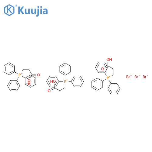 (2-Carboxyethyl)triphenylphosphonium tribromide structure