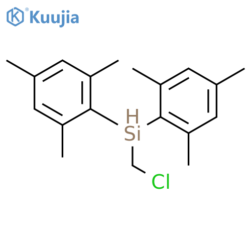 Silane, chloromethylbis(2,4,6-trimethylphenyl)- structure