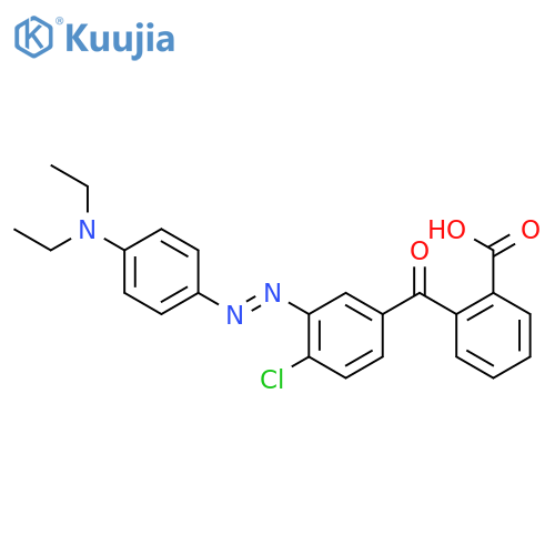 Benzoic acid, 2-[4-chloro-3-[[4-(diethylamino)phenyl]azo]benzoyl]- structure