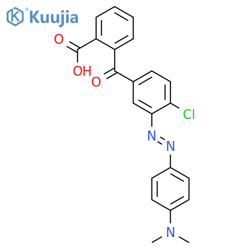 Benzoic acid, 2-[4-chloro-3-[[4-(dimethylamino)phenyl]azo]benzoyl]- structure
