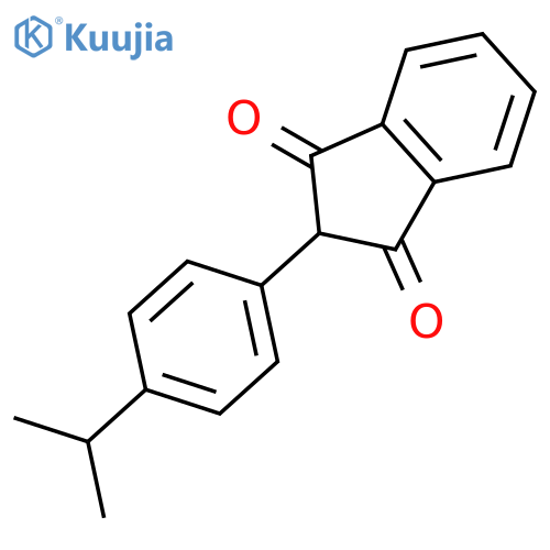 1H-INDENE-1,3(2H)-DIONE, 2-[4-(1-METHYLETHYL)PHENYL]- structure