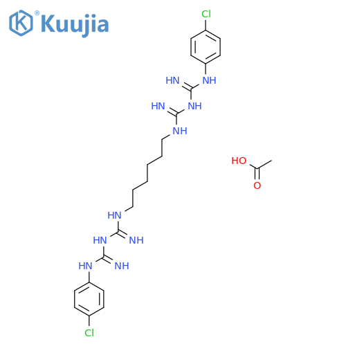 Chlorhexidine diacetate structure