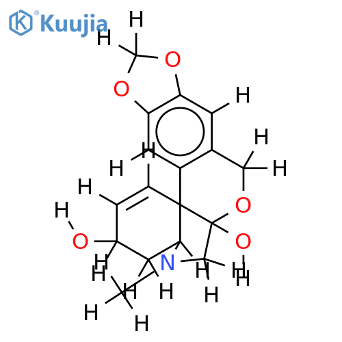(4aS)-5-methyl-(4ar,13btC1)-4,4a,5,6-tetrahydro-3H,8H-[1,3]dioxolo[4',5':6,7]isochromeno[3,4-c]indole-3c,6at-diol structure