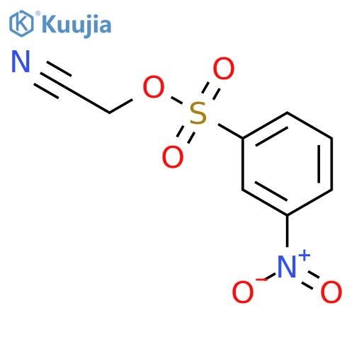 Benzenesulfonic acid, 3-nitro-, cyanomethyl ester structure