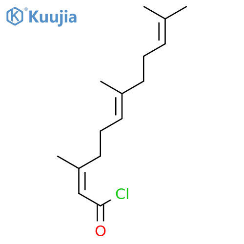 2,6,10-Dodecatrienoyl chloride, 3,7,11-trimethyl-, (Z,E)- structure
