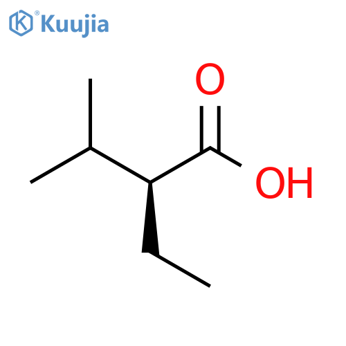 (2S)-2-ethyl-3-methylbutanoic acid structure