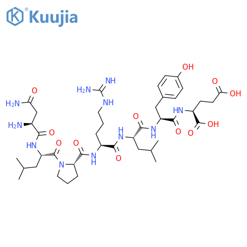 L-GLUTAMIC ACID, L-ASPARAGINYL-L-LEUCYL-L-PROLYL-L-ARGINYL-L-LEUCYL-L-TYROSYL- structure