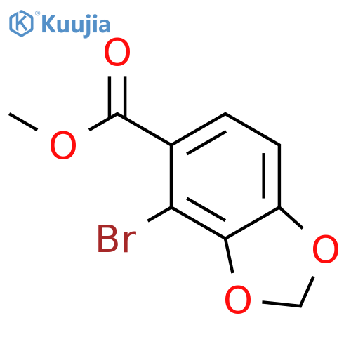 methyl 4-bromo-1,3-dioxaindane-5-carboxylate structure