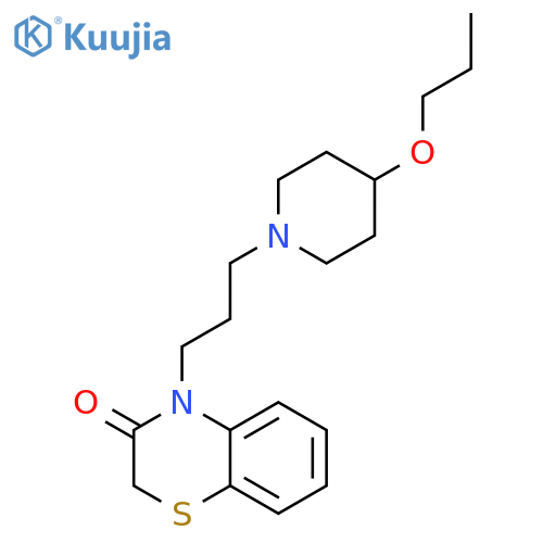 2H-1,4-BENZOTHIAZIN-3(4H)-ONE, 4-[3-(4-PROPOXY-1-PIPERIDINYL)PROPYL]- structure