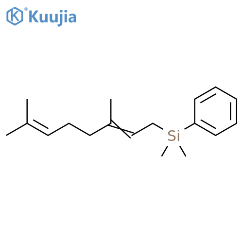 Silane, (3,7-dimethyl-2,6-octadienyl)dimethylphenyl- structure