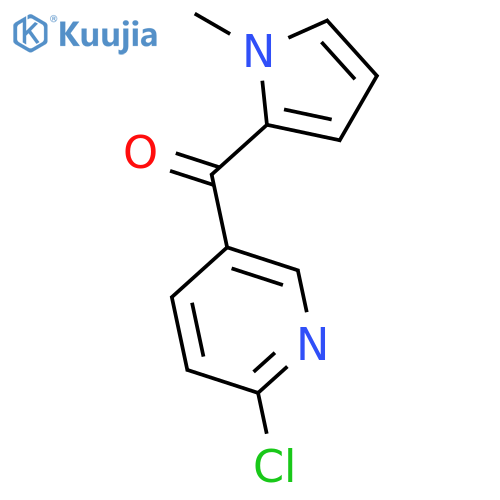 Methanone, (6-chloro-3-pyridinyl)(1-methyl-1H-pyrrol-2-yl)- structure
