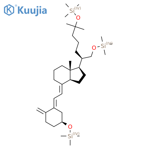 [(1S,3E)-3-[(2E)-2-[(1R,3As,7aR)-7a-methyl-1-[(2R)-6-methyl-1,6-bis(trimethylsilyloxy)heptan-2-yl]-2,3,3a,5,6,7-hexahydro-1H-inden-4-ylidene]ethylidene]-4-methylidenecyclohexyl]oxy-trimethylsilane structure