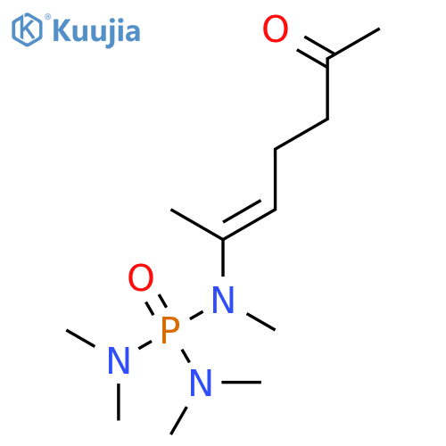 PHOSPHORIC TRIAMIDE, PENTAMETHYL(1-METHYL-5-OXO-1-HEXENYL)- structure