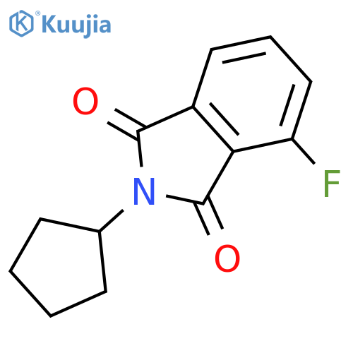 1H-Isoindole-1,3(2H)-dione, 2-cyclopentyl-4-fluoro- structure