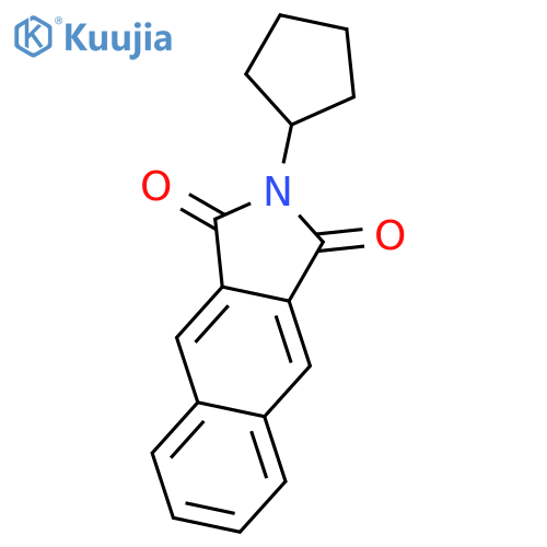 1H-Benz[f]isoindole-1,3(2H)-dione, 2-cyclopentyl- structure