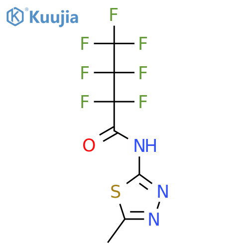2,2,3,3,4,4,4-Heptafluoro-N-(5-methyl-[1,3,4]thiadiazol-2-yl)-butyramide structure