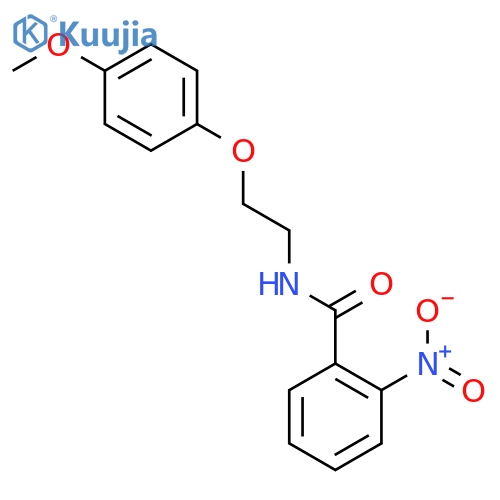 N-[2-(4-methoxyphenoxy)ethyl]-2-nitrobenzamide structure