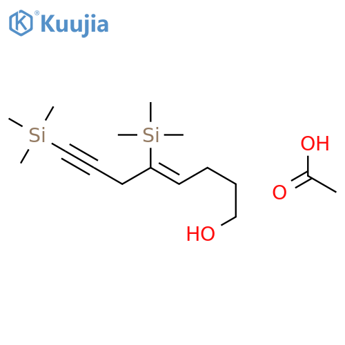 4-OCTEN-7-YN-1-OL, 5,8-BIS(TRIMETHYLSILYL)-, ACETATE, (4Z)- structure