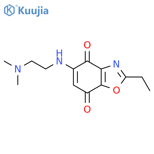 4,7-BENZOXAZOLEDIONE, 5-[[2-(DIMETHYLAMINO)ETHYL]AMINO]-2-ETHYL- structure