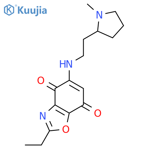 4,7-BENZOXAZOLEDIONE, 2-ETHYL[[2-(1-METHYL-2-PYRROLIDINYL)ETHYL]AMINO]- structure