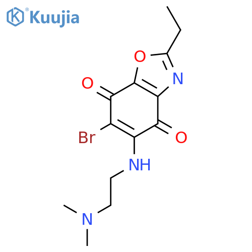 4,7-Benzoxazoledione, bromo[[2-(dimethylamino)ethyl]amino]-2-ethyl- structure