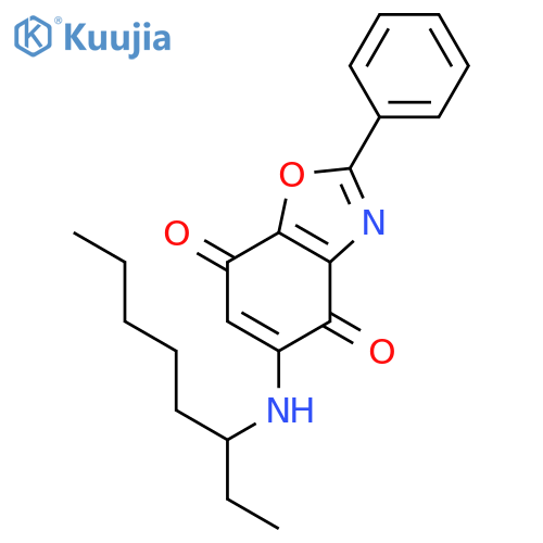 4,7-Benzoxazoledione, [(1-ethylhexyl)amino]-2-phenyl- structure