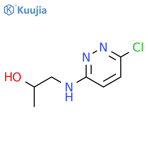 2-Propanol, 1-[(6-chloro-3-pyridazinyl)amino]- structure