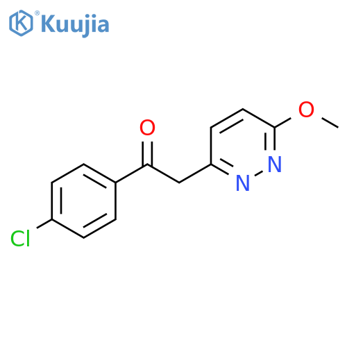 Ethanone, 1-(4-chlorophenyl)-2-(6-methoxy-3-pyridazinyl)- structure