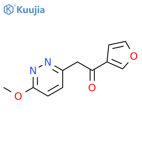 1-(3-furanyl)-2-(6-methoxy-3-pyridazinyl)-Ethanone structure