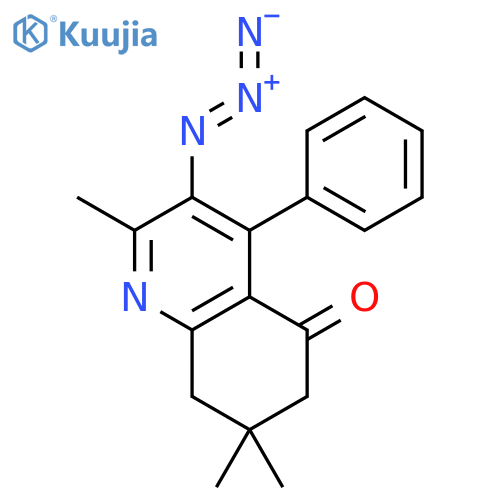 5(6H)-Quinolinone, 3-azido-7,8-dihydro-2,7,7-trimethyl-4-phenyl- structure