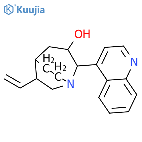 (2R,3S,5S,6R)-2-(4-quinolyl)-6-vinyl-1-azabicyclo[3.2.2]nonan-3-ol structure