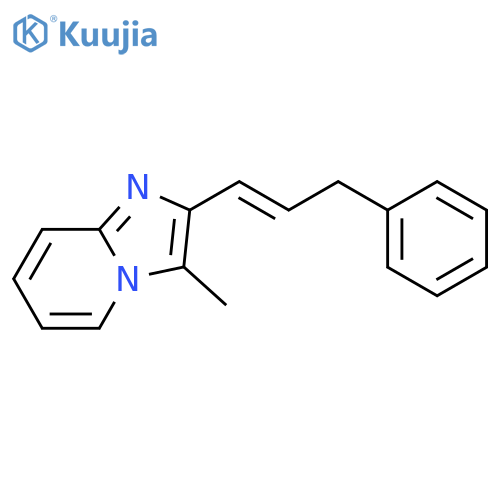 IMIDAZO[1,2-A]PYRIDINE, 3-METHYL-2-(3-PHENYL-1-PROPENYL)- structure