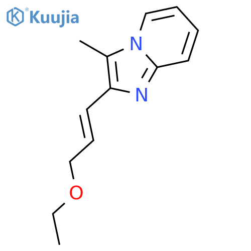 IMIDAZO[1,2-A]PYRIDINE, 2-(3-ETHOXY-1-PROPENYL)-3-METHYL- structure
