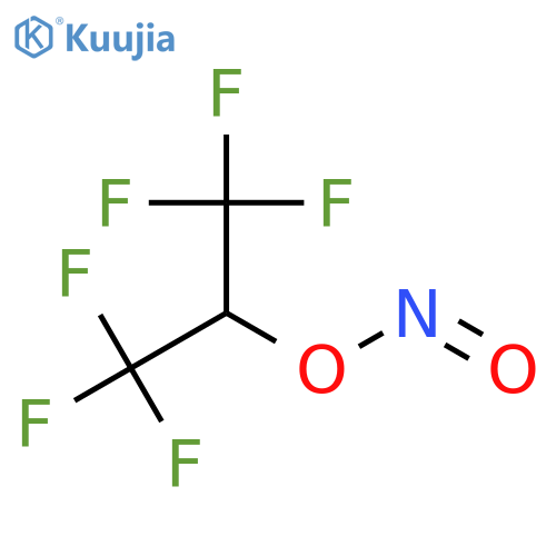 Nitrous acid, 2,2,2-trifluoro-1-(trifluoromethyl)ethyl ester structure