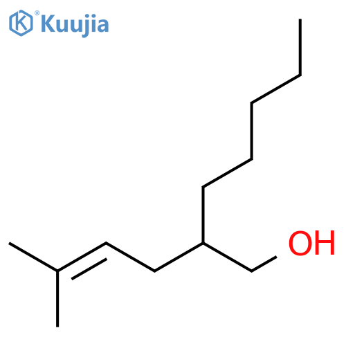 1-HEPTANOL, 2-(3-METHYL-2-BUTENYL)- structure