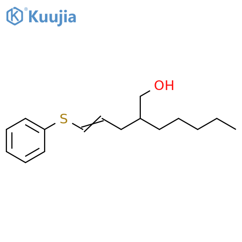 1-Heptanol, 2-[3-(phenylthio)-2-propenyl]- structure