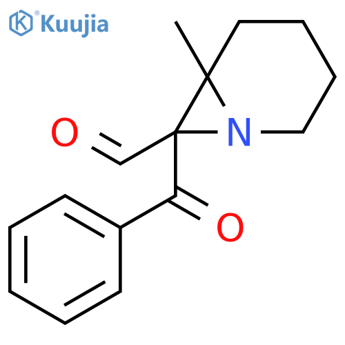 1-AZABICYCLO[4.1.0]HEPTANE-7-CARBOXALDEHYDE, 7-BENZOYL-6-METHYL- structure
