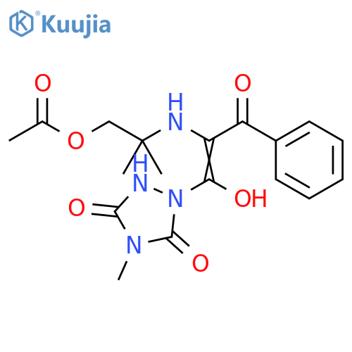 1,2,4-Triazolidine-3,5-dione,1-[2-[[2-(acetyloxy)-1,1-dimethylethyl]amino]-1-hydroxy-3-oxo-3-phenyl-1-propenyl]-4-methyl- structure