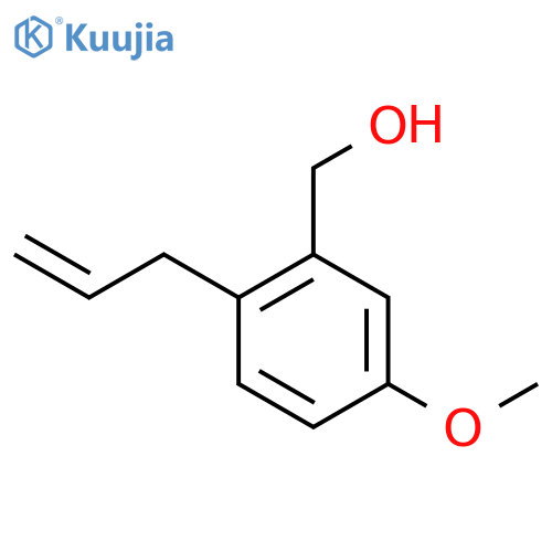BENZENEMETHANOL, 5-METHOXY-2-(2-PROPENYL)- structure