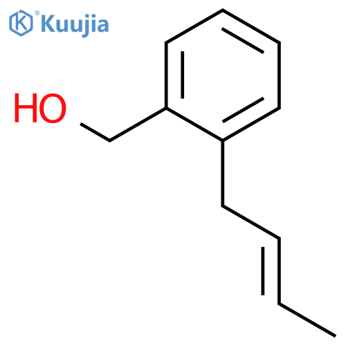 Benzenemethanol, 2-(2-butenyl)- (9CI) structure